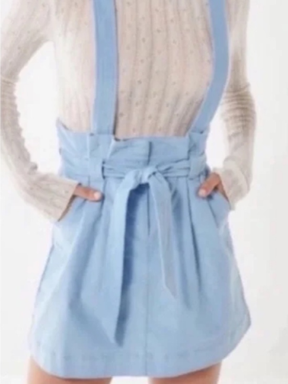 Light Blue Women's Pinafore Skirt